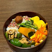 Snapdishの料理写真:豚ピー弁当| まあるななさん