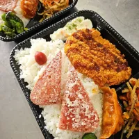 Snapdishの料理写真:とんかつ大盛り弁当|景子さん