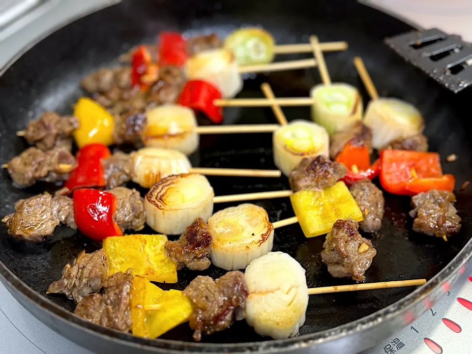 Veggies and beef satay|yeni kartikasariさん