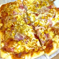 Snapdishの料理写真:ピザ🍕|｡:.ﾟஐ⋆*HIRAMA｡:.ﾟஐ⋆*さん