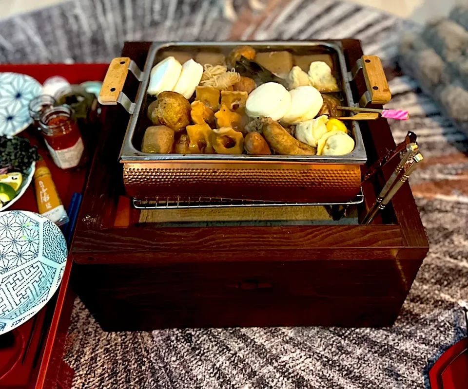 Snapdishの料理写真:窓を開けて 火鉢で  おでん  はじめました🍢|💍ごはん🍚さん