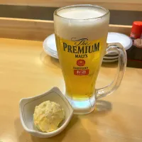 Snapdishの料理写真:生ビール 〈神泡〉 w/ お通し|T. Wonderさん