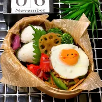 Snapdishの料理写真:お弁当No.83 (11/6)  男子中学生弁当| お弁当記録がんばるぞ💪さん