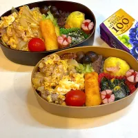 Snapdishの料理写真:2024.11.06 JKと私のお弁当|こむぎさん