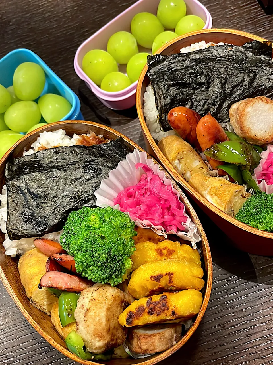 チキンナゲットと里芋ののり弁|雑草シェリーさん