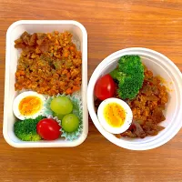 Snapdishの料理写真:トマトのドライカレー弁当