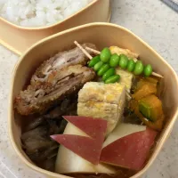 Snapdishの料理写真:味噌カツ弁当|たんぽぽさん