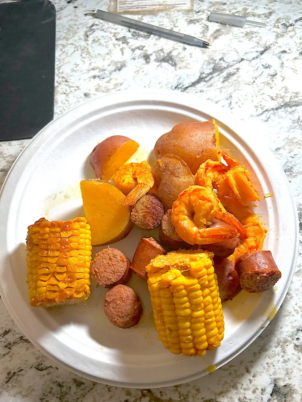 Snapdishの料理写真:homemade seafood boil|Kareem Boogieさん