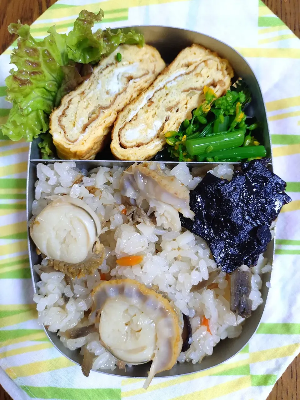 Snapdishの料理写真:ほたてめしお弁当|番長さん