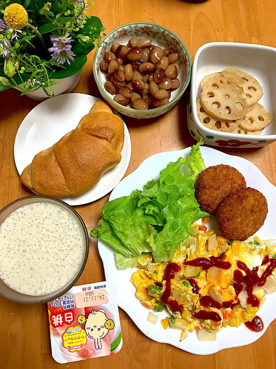 Snapdishの料理写真:今日の朝ごはん。|くのっちさん