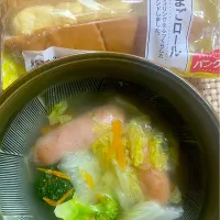 Snapdishの料理写真:レンチンポトフとたまごロール|すくらんぶるえっぐさん