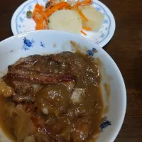 スペアリブの梅煮煮|くぼんぼんさん