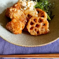 Snapdishの料理写真:チキン南蛮レンコン＋|Tomo kitchenさん