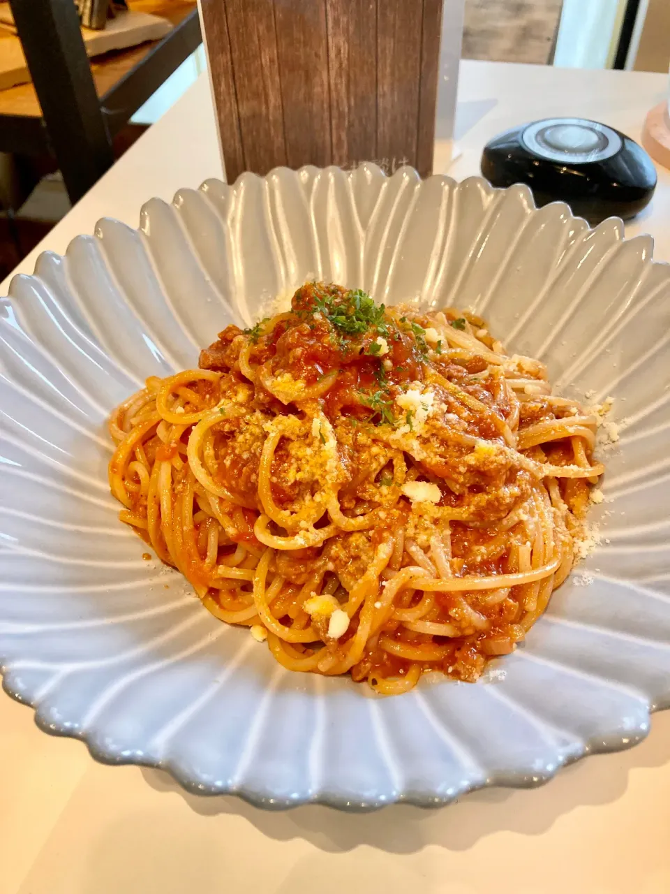 トマトパスタ🍝🍅|あめふくらさん