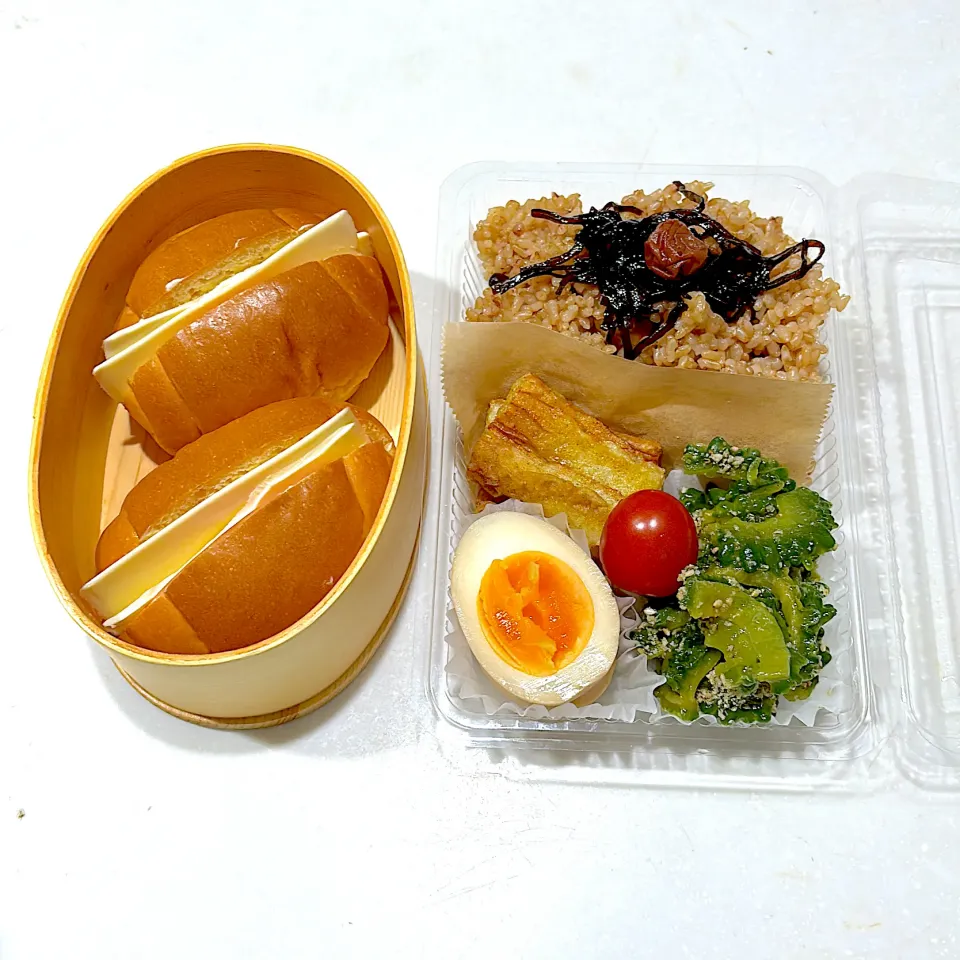 Snapdishの料理写真:今日のオット弁当と、高２ムスメ弁当。|chi.aさん