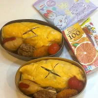 Snapdishの料理写真:2024.11.07 JKと私のお弁当|こむぎさん