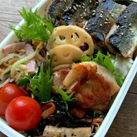 Snapdishの料理写真:さんま蒲焼弁当|よーこ🍅さん