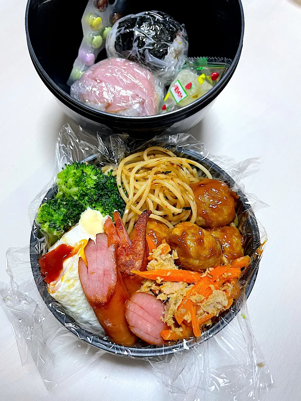 Snapdishの料理写真:父が作る男子高校生弁当🍙|父が作る毎日弁当さん