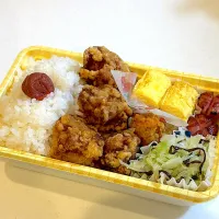 Snapdishの料理写真:パパの唐揚げ弁当|kakoさん