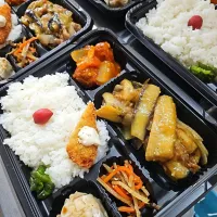 Snapdishの料理写真:茄子の黒酢炒め弁当|景子さん