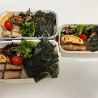 Snapdishの料理写真:娘と妻と僕のお弁当|もとくんさん