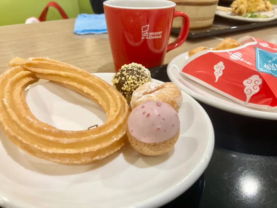 Snapdishの料理写真:ミスドランチ🍩|あめふくらさん