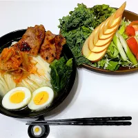 Snapdishの料理写真:あっさり鶏湯麺風うどん|マニラ男さん