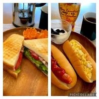 Snapdishの料理写真:BLTとホットドッグ|Mikaさん