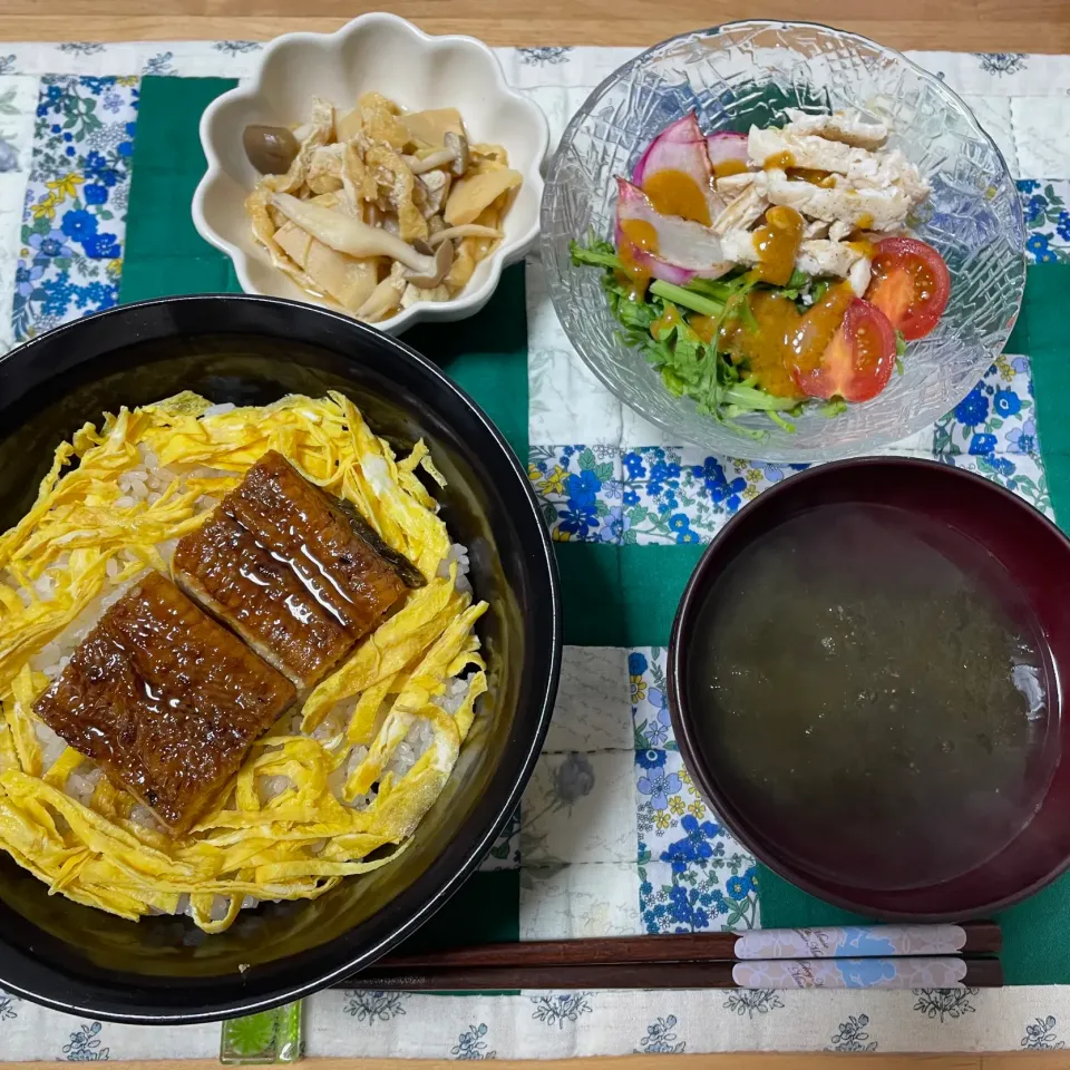 2024/11/7 dinner︎✿うな丼|ゆさんさん