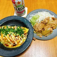 Snapdishの料理写真:豚のしょうが焼き
とんぺい焼き|naoさん