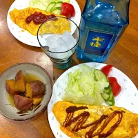 Snapdishの料理写真:今夜も 簡単晩ご飯 w|sakuramochiさん