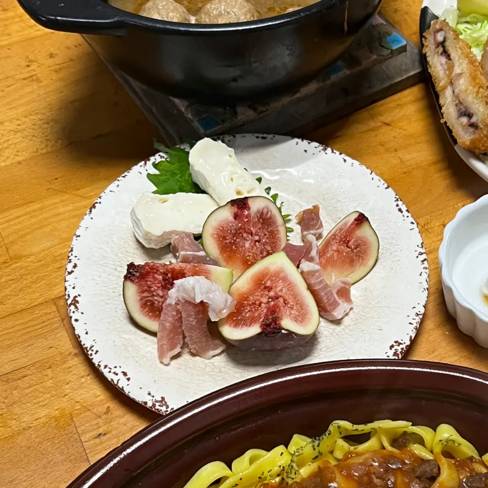 Snapdishの料理写真:イチジクとパンチェッタのサラダ|ミカさん