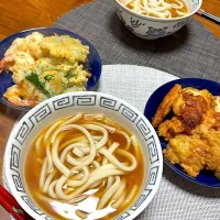 Snapdishの料理写真:吉田うどん、天ぷら|kaaaaaさん