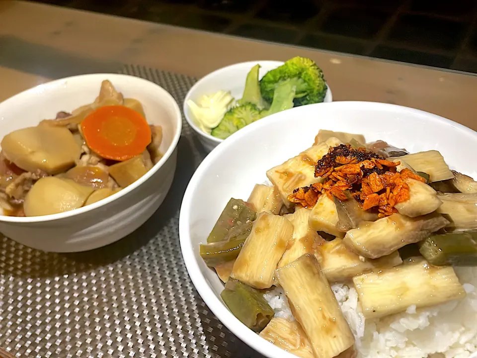 オクラと長芋梅肉和え|ご飯がススムくんさん