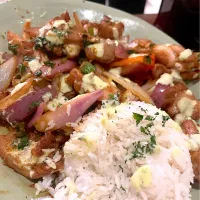 Snapdishの料理写真:Pollo saltado peruvian dinner|🌺IAnneさん