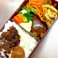 Snapdishの料理写真:ハンバーグ弁当|ふくぷくさん