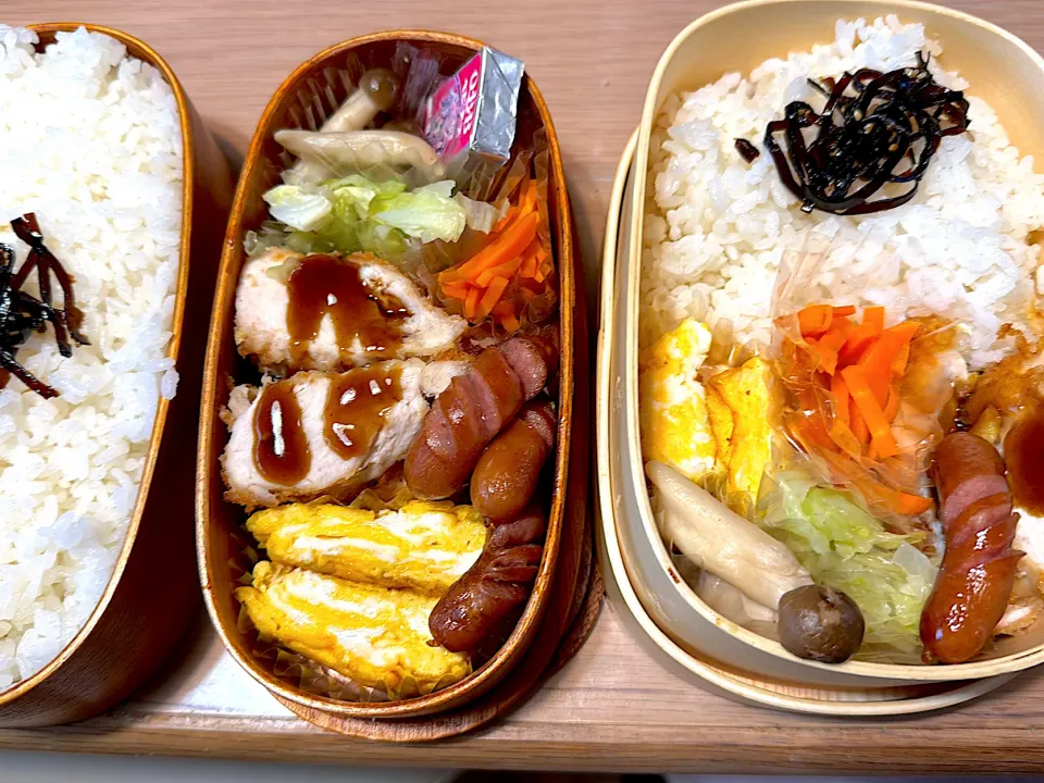 Snapdishの料理写真:チキンカツ弁当🍱|ふみふみさん