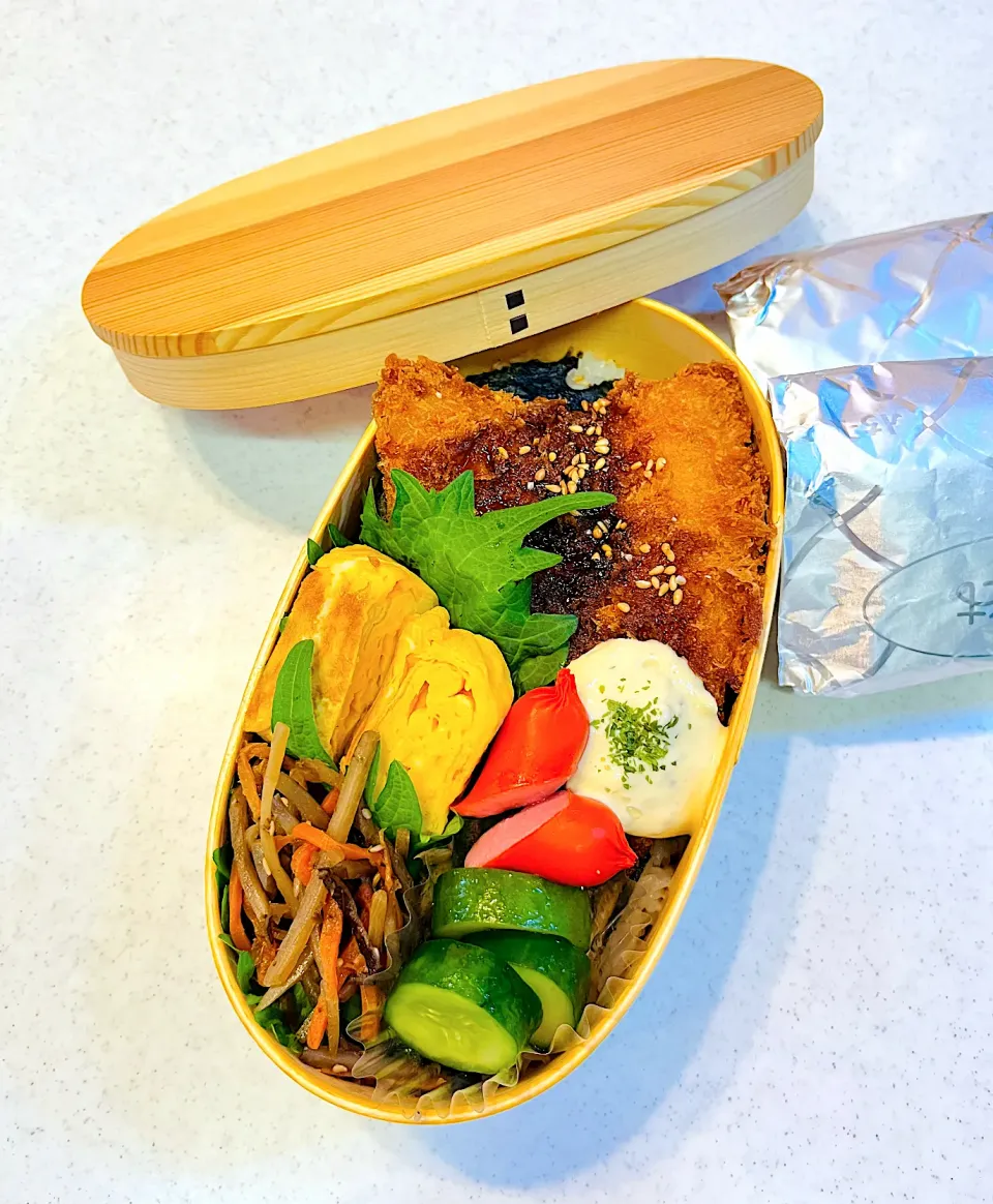 Snapdishの料理写真:アジフライの海苔弁当|nnnnn’koさん