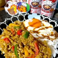 Snapdishの料理写真:【Yummy!ビームで簡単味付け♪キーマカレー】|kyonmiさん