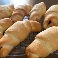 Snapdishの料理写真:栗餡塩パン🥐|ゆだともさん