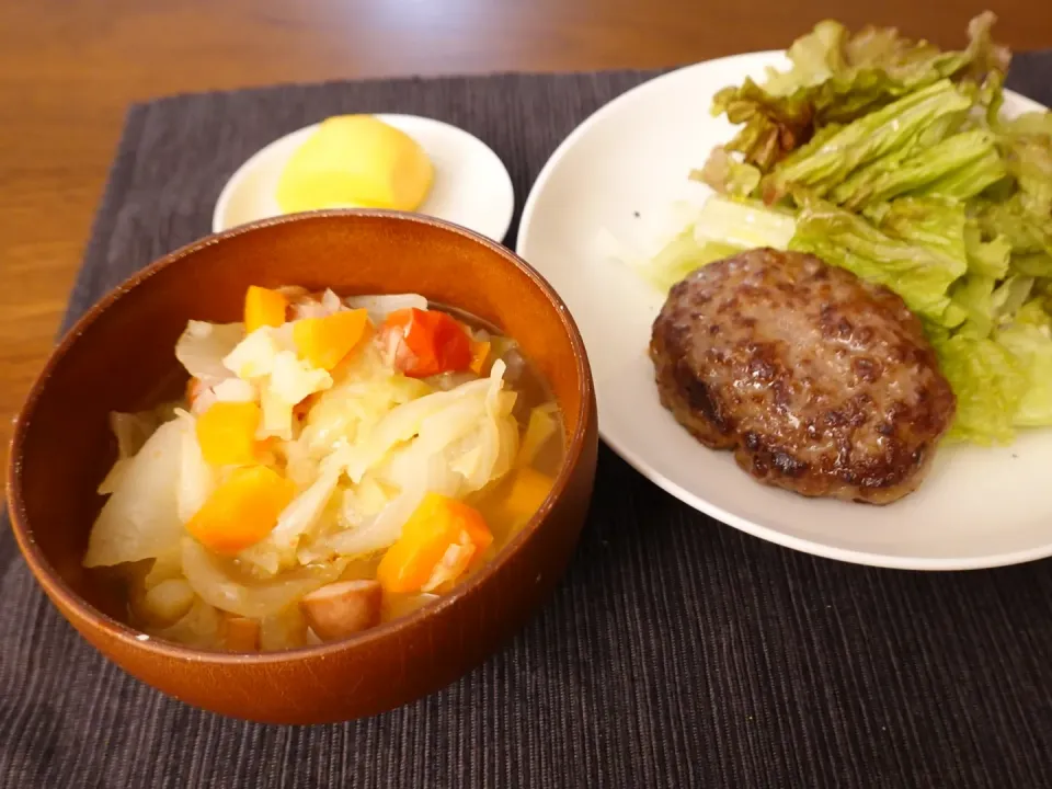 夫ごはん🌛野菜を沢山食べてもらえたらと…|みーぬさん