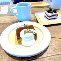 Snapdishの料理写真:かぼちゃプリンとオレオチーズケーキ|ゆかりさん