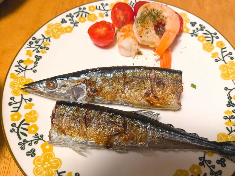 秋刀魚の塩焼き|きなこもちさん