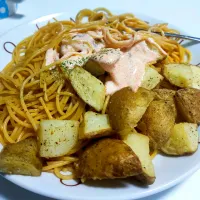 ポテトと明太ソースの和風パスタ|みさきさん