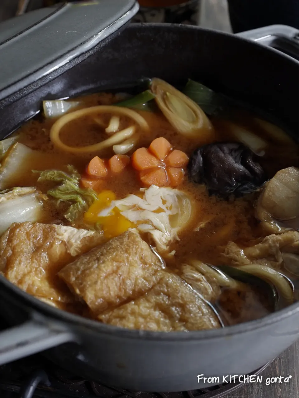 美味しい季節到来😋ついに完成⁈ 名古屋の煮込みうどん♬|gonta*さん