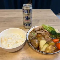 友達にお土産で買ってもらったスープカレー|りょうさん