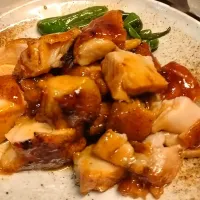 Snapdishの料理写真:鶏肉テリテリてーり焼き！|食事メモメモさん