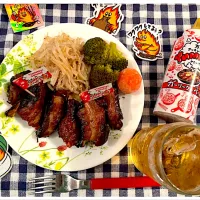 我が家のBBQ🍖ヤミーでスペアリブ🎶|ワイントンさん