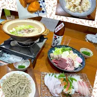 Snapdishの料理写真:娘 帰省 久々 3人晩ご飯|sakuramochiさん