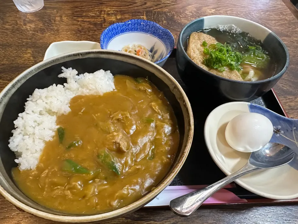 Snapdishの料理写真:カレー丼セット🍛♨️|buhizouさん